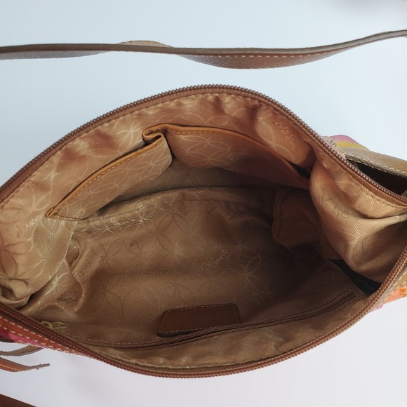 Fossil patchwork leather/suede bag. - Picture 6 of 8